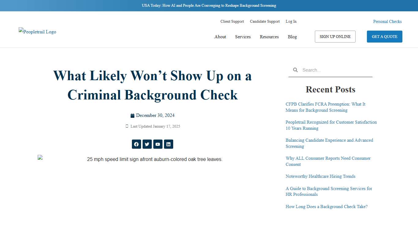 What Likely Won't Show Up on a Background Check Peopletrail